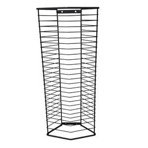 Black Metal DVD Blue Ray Holder Free Standing Rack Organizer Mountable Tower